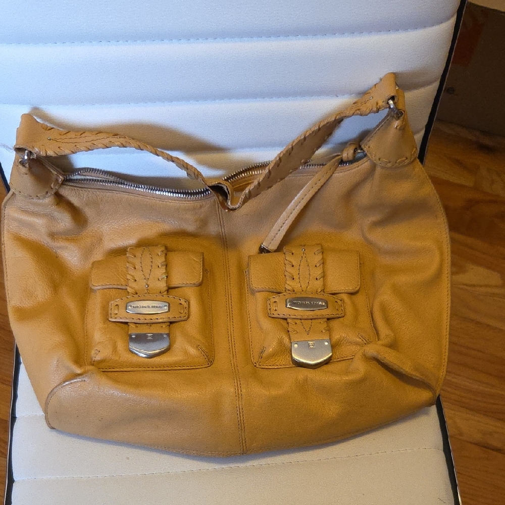 Michael Kors Tan Leather Shoulder Bag